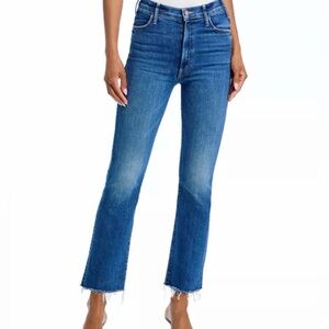 Mother denim hustler ankle fray